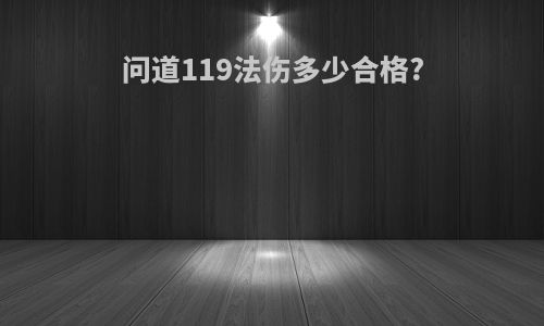 问道119法伤多少合格?