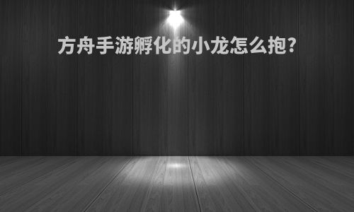 方舟手游孵化的小龙怎么抱?