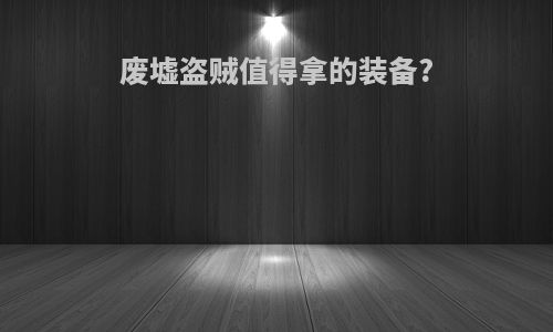 废墟盗贼值得拿的装备?