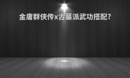金庸群侠传x古墓派武功搭配?