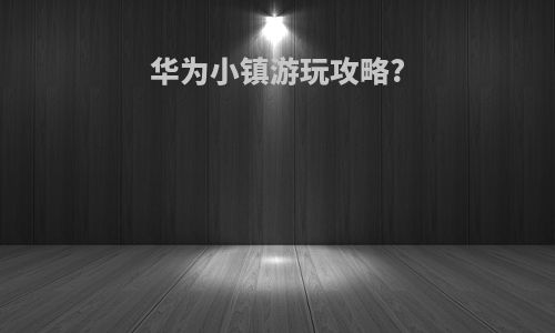 华为小镇游玩攻略?