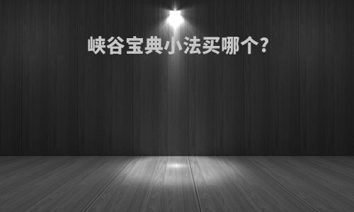 峡谷宝典小法买哪个?