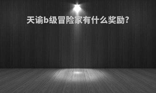 天谕b级冒险家有什么奖励?