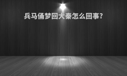 兵马俑梦回大秦怎么回事?