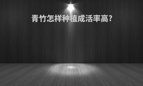 青竹怎样种植成活率高?