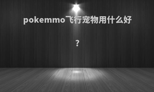 pokemmo飞行宠物用什么好?