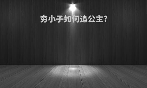 穷小子如何追公主?
