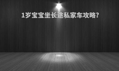 1岁宝宝坐长途私家车攻略?