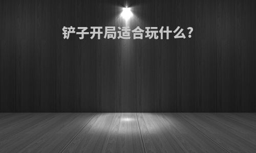 铲子开局适合玩什么?