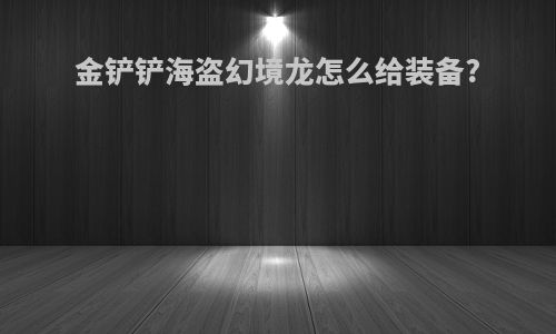 金铲铲海盗幻境龙怎么给装备?