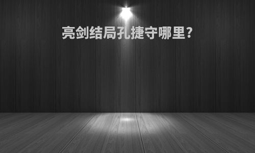 亮剑结局孔捷守哪里?