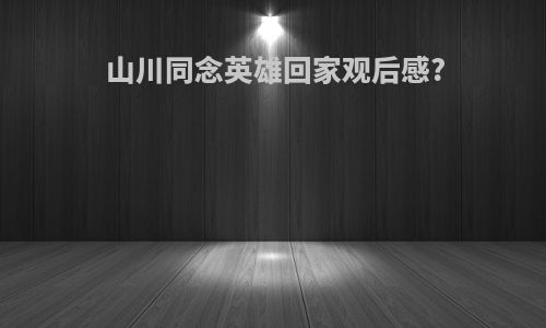 山川同念英雄回家观后感?