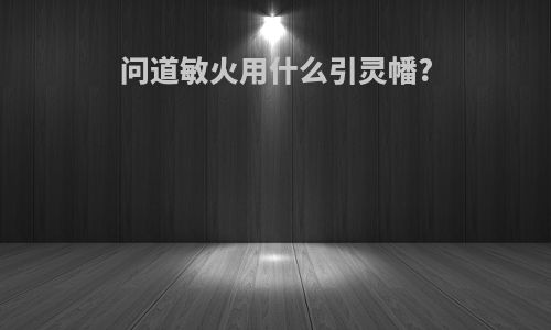 问道敏火用什么引灵幡?