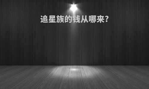 追星族的钱从哪来?