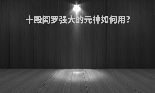 十殿阎罗强大的元神如何用?