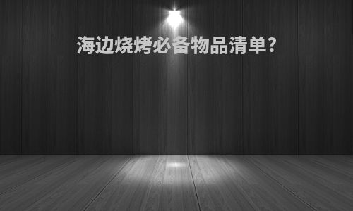 海边烧烤必备物品清单?