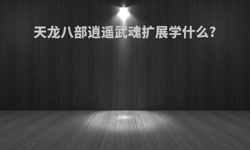 天龙八部逍遥武魂扩展学什么?