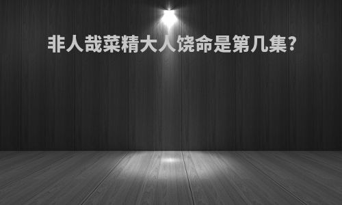 非人哉菜精大人饶命是第几集?