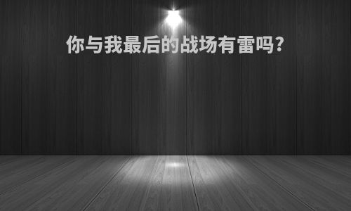 你与我最后的战场有雷吗?