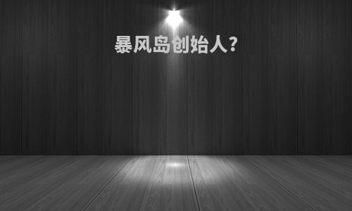 暴风岛创始人?
