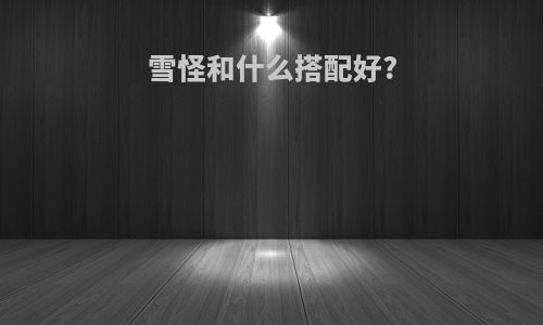 雪怪和什么搭配好?