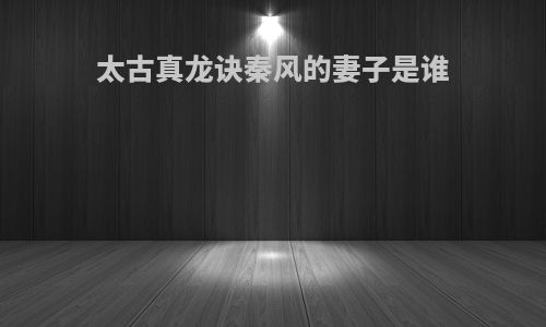 太古真龙诀秦风的妻子是谁