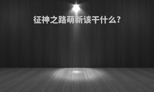 征神之路萌新该干什么?