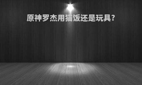 原神罗杰用猫饭还是玩具?