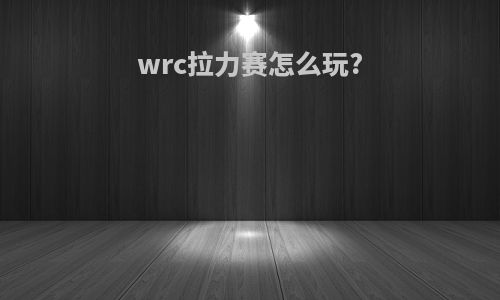wrc拉力赛怎么玩?