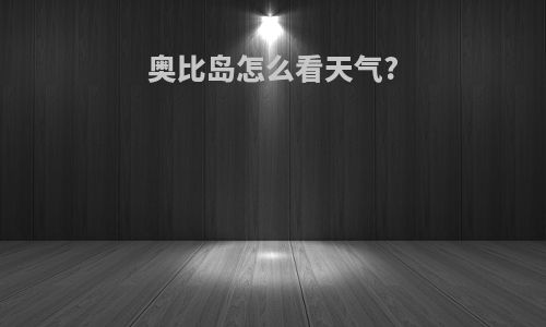 奥比岛怎么看天气?