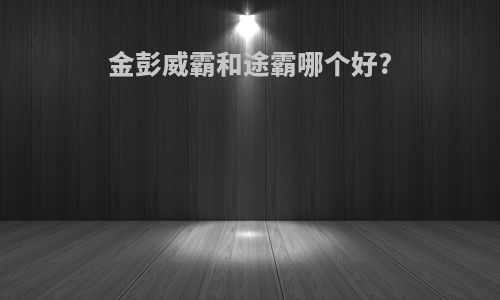 金彭威霸和途霸哪个好?