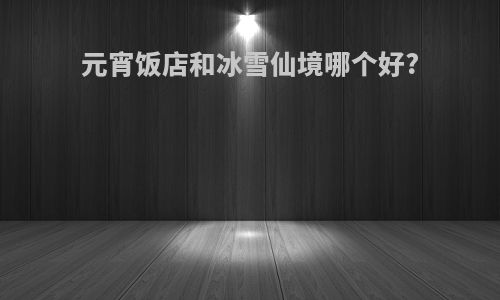 元宵饭店和冰雪仙境哪个好?