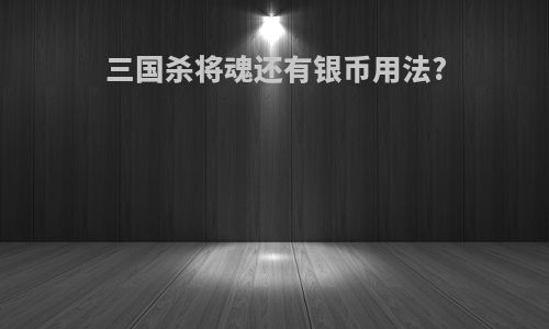 三国杀将魂还有银币用法?