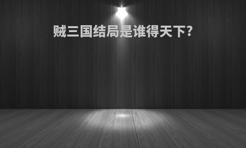 贼三国结局是谁得天下?