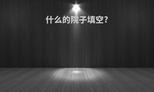 什么的院子填空?