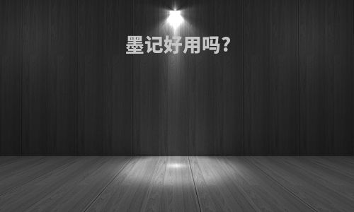 墨记好用吗?