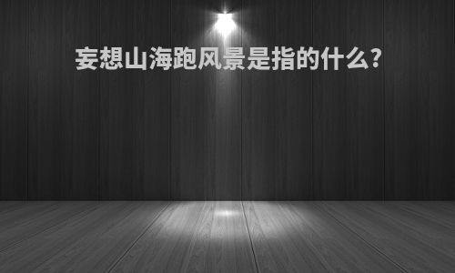 妄想山海跑风景是指的什么?