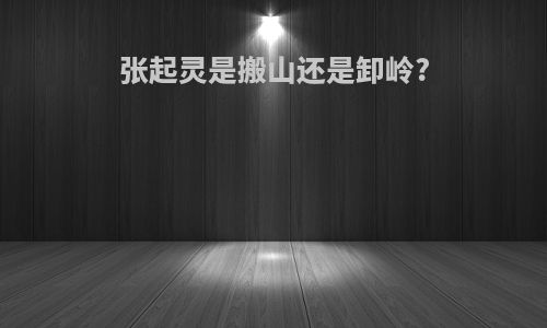 张起灵是搬山还是卸岭?
