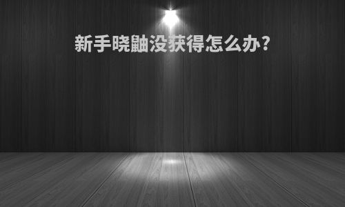 新手晓鼬没获得怎么办?