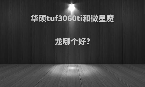 华硕tuf3060ti和微星魔龙哪个好?