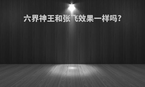 六界神王和张飞效果一样吗?