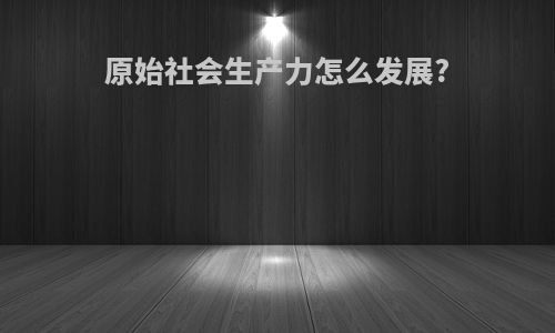 原始社会生产力怎么发展?